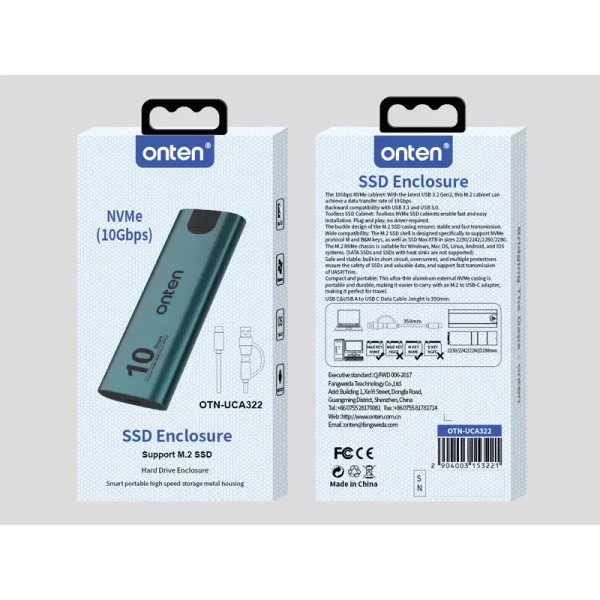 Onten OTN UCA322 Nvme Enclosure 2
