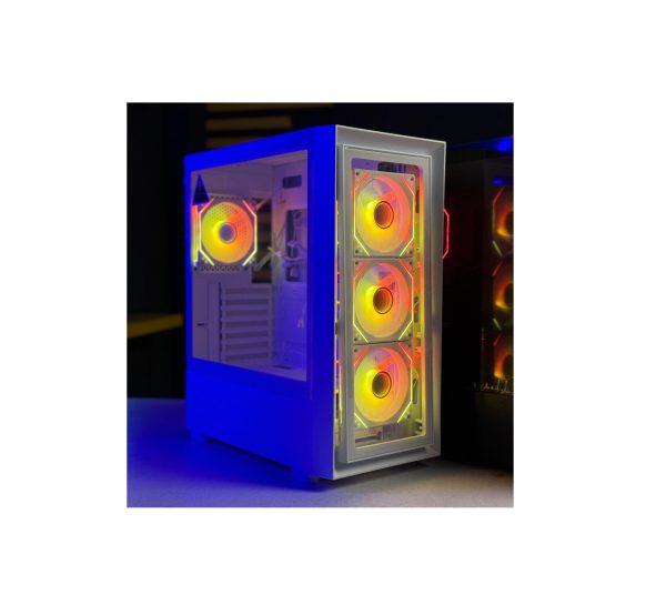 Sonic CO5 Gaming Case With 4 RGB Fans White dadducharger.com price in paksitan RGB gaming case Infinity Fans Gaming Case scaled