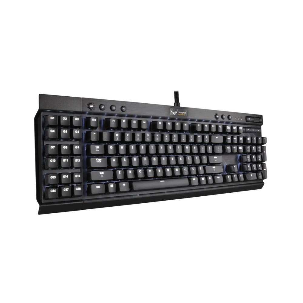 corsair k95 mechanical gaming backlit keyboard white led cherry mx red myshop pk 1